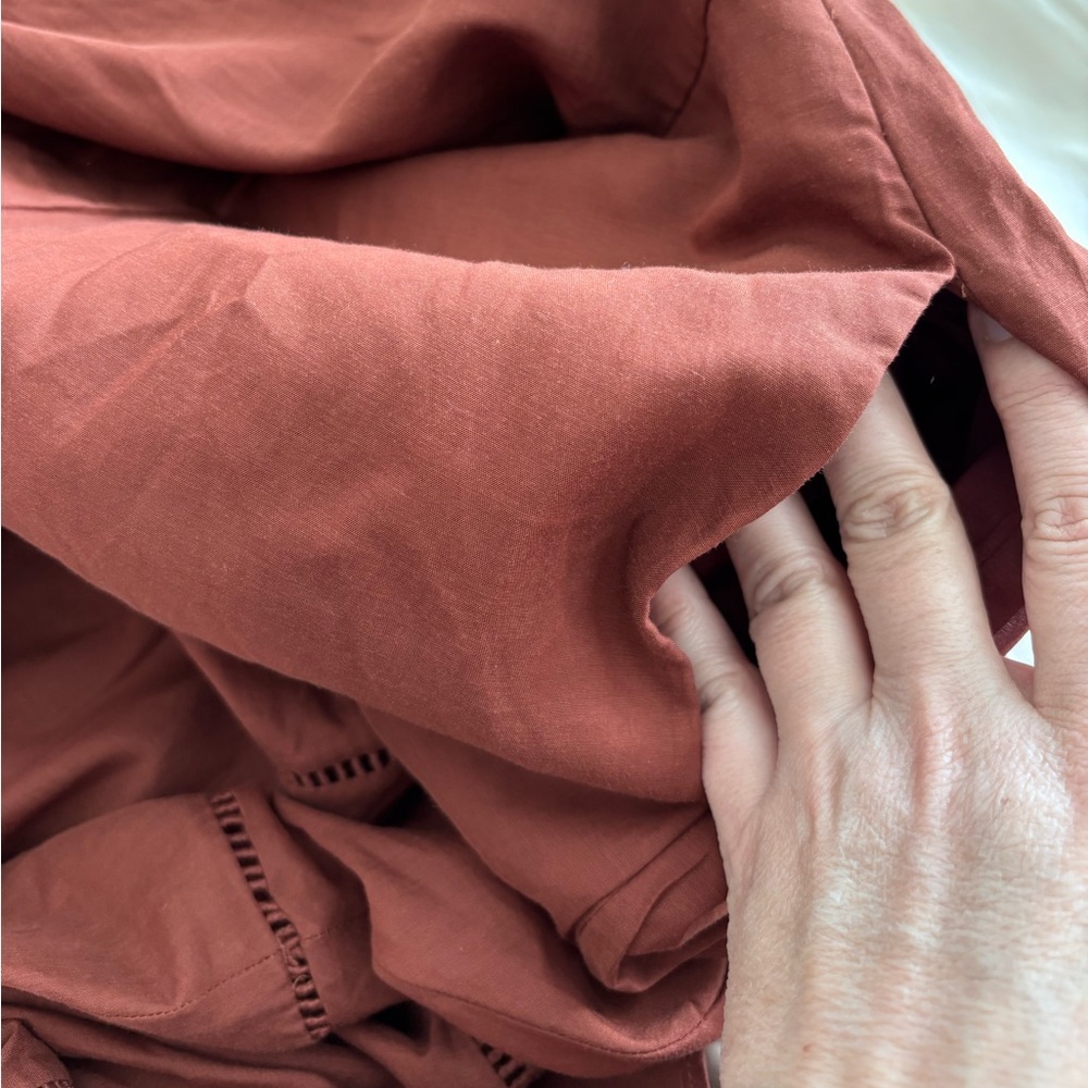 ME+EM Cotton Voile Halterneck Full-Length Dress - NWT - Cinnamon Size: 12 - Picture 11 of 15